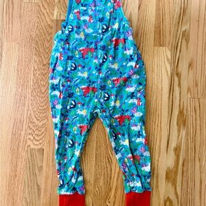 Organic cotton Colorful Animal Print Overalls